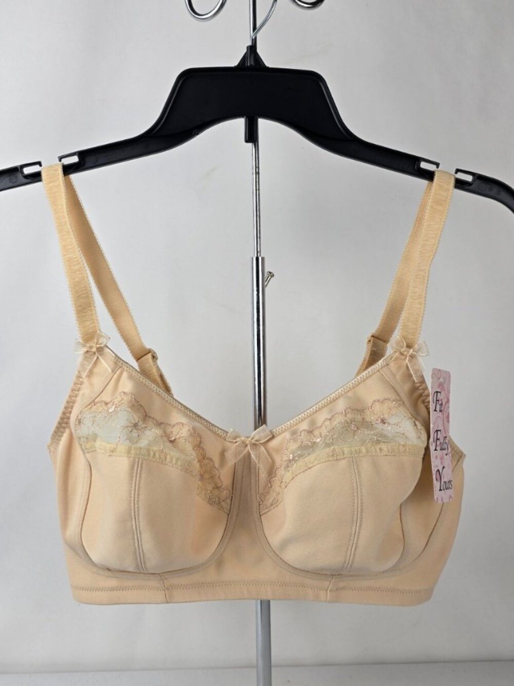 Fit Fully Yours Kristina Bra 32F Champagne Lace Underwire NWT